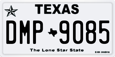 TX license plate DMP9085