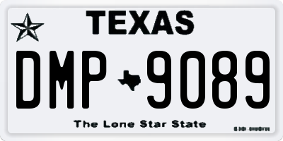 TX license plate DMP9089