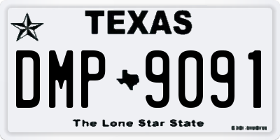 TX license plate DMP9091