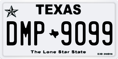 TX license plate DMP9099