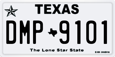 TX license plate DMP9101