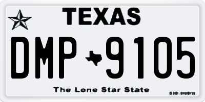 TX license plate DMP9105