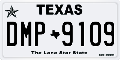 TX license plate DMP9109