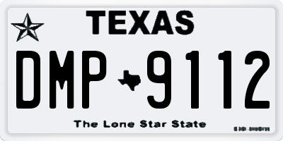 TX license plate DMP9112