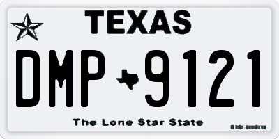 TX license plate DMP9121