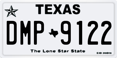 TX license plate DMP9122