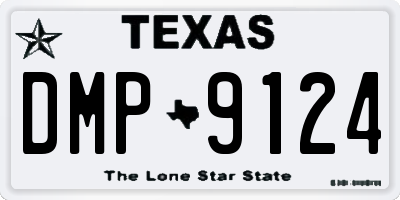 TX license plate DMP9124