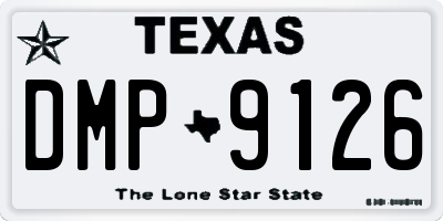 TX license plate DMP9126