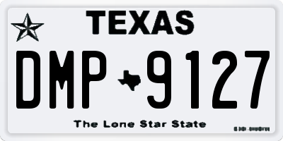 TX license plate DMP9127