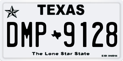 TX license plate DMP9128