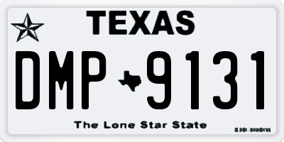 TX license plate DMP9131