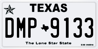 TX license plate DMP9133