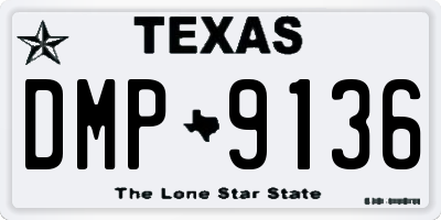 TX license plate DMP9136