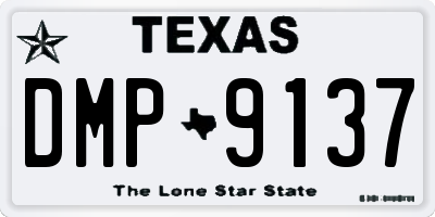 TX license plate DMP9137