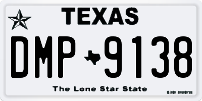 TX license plate DMP9138