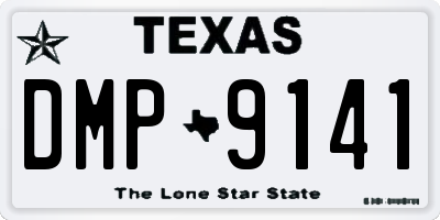 TX license plate DMP9141