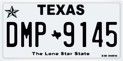 TX license plate DMP9145