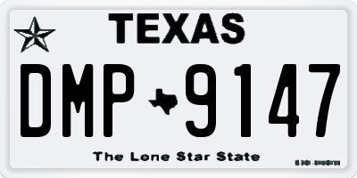 TX license plate DMP9147