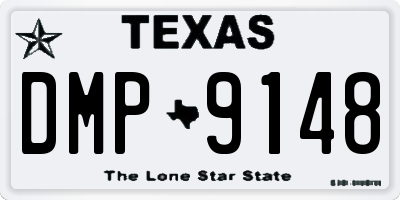TX license plate DMP9148