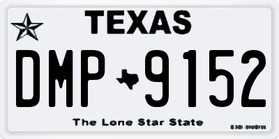 TX license plate DMP9152