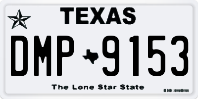 TX license plate DMP9153