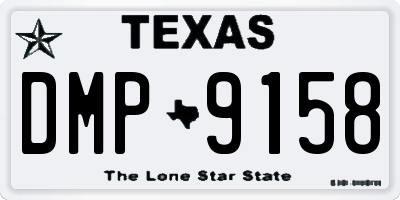 TX license plate DMP9158