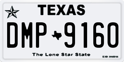 TX license plate DMP9160