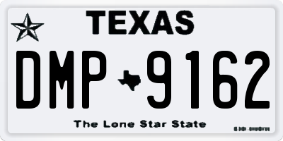 TX license plate DMP9162