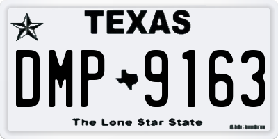 TX license plate DMP9163