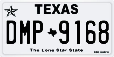 TX license plate DMP9168