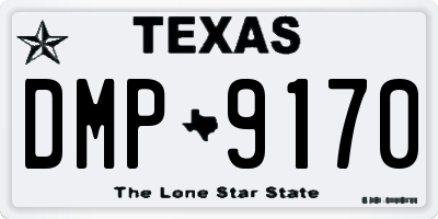 TX license plate DMP9170