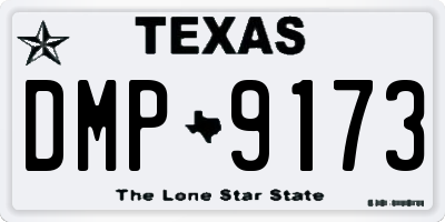 TX license plate DMP9173