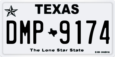 TX license plate DMP9174