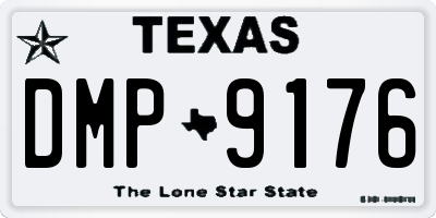 TX license plate DMP9176
