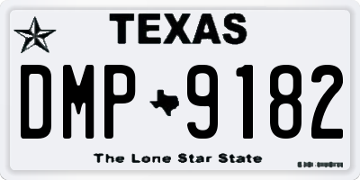 TX license plate DMP9182