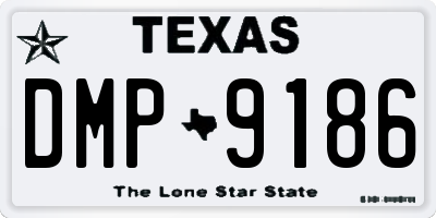 TX license plate DMP9186