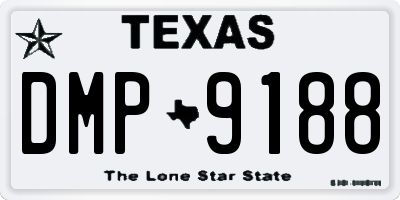 TX license plate DMP9188