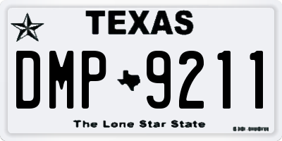 TX license plate DMP9211