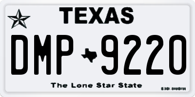 TX license plate DMP9220
