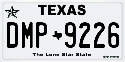 TX license plate DMP9226