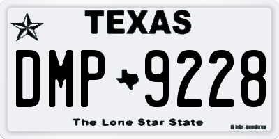 TX license plate DMP9228