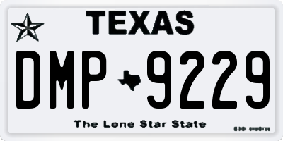 TX license plate DMP9229