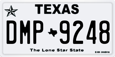 TX license plate DMP9248