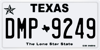 TX license plate DMP9249