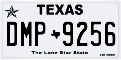 TX license plate DMP9256