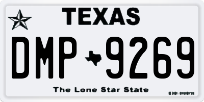 TX license plate DMP9269