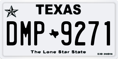 TX license plate DMP9271