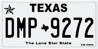 TX license plate DMP9272