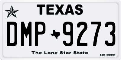 TX license plate DMP9273