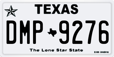 TX license plate DMP9276